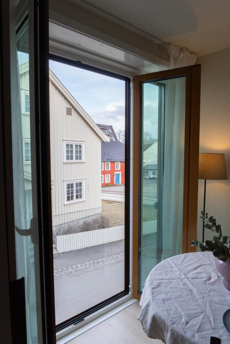 Fransk balkong i stuen.